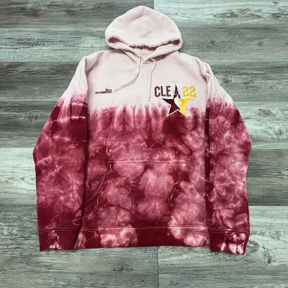 HyperFly‎ 2022 NBA CLE All Star Game Cavaliers Tie Dye Mens XL Cleveland Hoodie - Picture 2 of 9